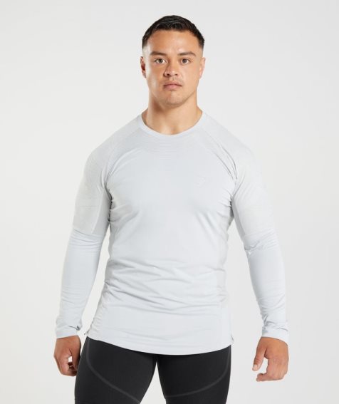 Koszulki Gymshark 315 Long Sleeve Męskie Głęboka Szare | PL 312ORN